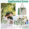 Floral Printed Paper Gift Tote Bags ABAG-WH0044-82B-7