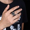 Men's Stainless Steel Finger Rings RJEW-BB29815-10-2