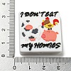 Don't eat My Homes Food Grade Eco-Friendly Silicone Focal Beads SIL-H006-01C-3