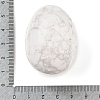 Natural Howlite Palm Stones G-I367-04B-3