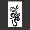 Cool Black Mamba Snake Removable Temporary Water Proof Tattoos Paper Stickers SNAK-PW0001-46B-1