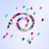 Spray Painted Crackle Glass Beads CCG-YW0001-02-8mm-3