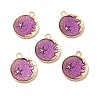 Alloy Enamel Pendants ENAM-N054-008C-G-4