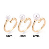 Brass Cuff Ring Settings KK-T076-41G-4