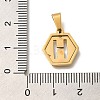304 Stainless Steel Charms STAS-H227-01G-H-3