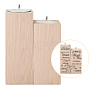 Wood Candle Holder AJEW-WH0268-002-4