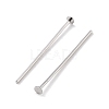 Anti-Tarnish Rhodium Plated 925 Sterling Silver Flat Head Pins STER-M117-03A-P-2