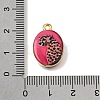 Printed Brass Pendants KK-CBAE379-02G-G-3