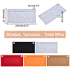 5Pcs 5 Colors Felt Purse Organizer Insert FIND-WR0007-36A-2