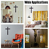 Wooden Cross Wall Decoration WOOD-WH0124-91-7