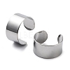 304 Stainless Steel Cuff Rings STAS-M333-04B-P-1