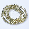 Electroplate Glass Beads Strands EGLA-A034-T6mm-A01-2