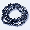 Electroplate Glass Beads Strands EGLA-A034-P10mm-A18-2
