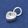 Brass Micro Pave Cubic Zirconia Pendants KK-H204-01S-05-2