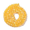Baking Electroplate Glass Beads Strands DGLA-A039-J8mm-B13-2