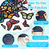 27Pcs 27 Style Butterfly Embroidered Cloth Iron on Patches DIY-TAC0020-39-15