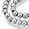 Electroplate Glass Beads Strands EGLA-T021-4mm-13B-3