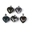 Natural Moss Agate Pendants G-T143-49C-1
