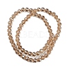 Transparent Electroplate Glass Beads Strands EGLA-N002-34C-C24-2