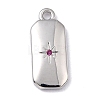 Brass Micro Pave Cubic Zirconia Charms LS-ZIRC-I054-12P-08-1
