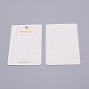 Paper Jewelry Display Cards CDIS-WH0016-02-1