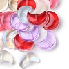 35Pcs Transparent Spray Painted Glass Beads GLAA-YW0001-74-2