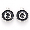 Platinum Plated Alloy Charms ENAM-S118-02Q-P-1