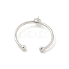 Brass Cup Peg Open Cuff Ring Settings KK-G518-02P-01-3
