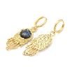 Rack Plating Brass Dangle Earrings for Women EJEW-M260-24G-3