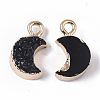 Druzy Resin Pendants X-RESI-S383-007-A01-2