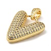 Brass Micro Pave Cubic Zirconia Pendants KK-E061-03G-22-2