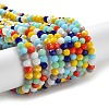 Glass Beads Strands EGLA-A034-M4mm-33-2
