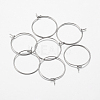 316 Surgical Stainless Steel Hoop Earrings Findings X-STAS-F149-32P-E-1