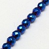 Electroplate Non-magnetic Synthetic Hematite Beads Strands G-J169B-2mm-03-3
