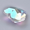 K9 Glass Rhinestone Pendants GLAA-Q087-06-3