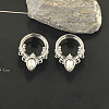 316L Surgical Stainless Steel Crystal Rhinestone Teardrop Ear Plugs Gauges WG3E4ED-06-1