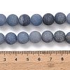 Dyed & Heated Natural Blue Aventurine Beads Strands G-J376-31-10mm-5