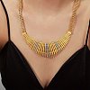 Chunky with Cubic Zirconia Necklaces NJEW-Q322-02P-1