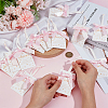 30Pcs Polyester Bowknot & Paper Card Pendant Decoration HJEW-OC00028-02-3