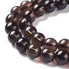 Natural Smoky Quartz Beads Strands G-C076-6mm-4-6