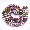 Electroplate Glass Beads Strands EGLA-S174-05C-2