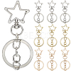 18Pcs 3 Style Alloy Keychain Clasps KEYC-SP0001-49D-1