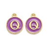 Golden Plated Alloy Enamel Charms ENAM-Q437-12Q-1
