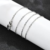 Non-Tarnish 304 Stainless Steel Cable Chain Necklaces X-NJEW-P248-01P-2