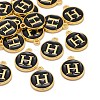 Golden Plated Alloy Charms X-ENAM-S118-02H-4