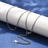 Tarnish Resistant 304 Stainless Steel Necklaces NJEW-E080-10P-2