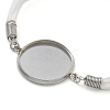 Faux Suede Double Cord Bracelet Making STAS-M084-10P-04-2