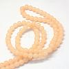 Baking Paint Imitation Jade Glass Round Bead Strands DGLA-Q021-10mm-42-3