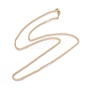 Unisex Vacuum Plating 304 Stainless Steel Curb Chain/Twisted Chain Necklaces STAS-D0002-34G-1