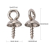 Tarnish Resistant 304 Stainless Steel Screw Eye Pin Peg Bails STAS-K146-002-5mm-2